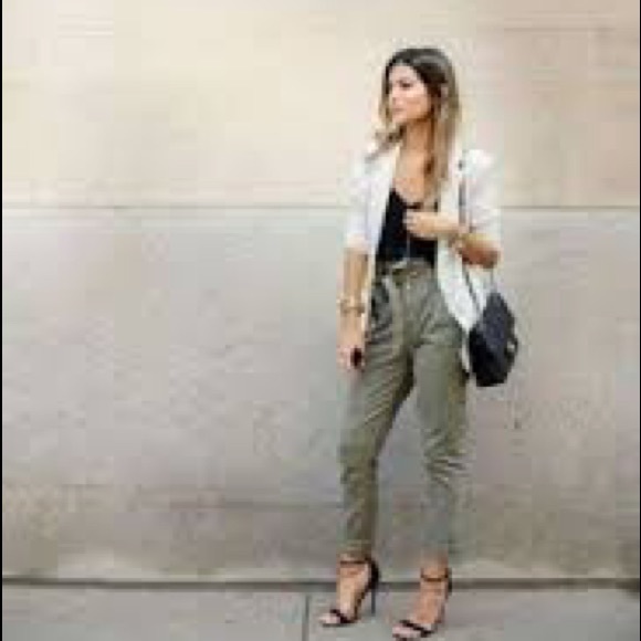 7 For All Mankind paper bag pants ultra high rise sz L - Picture 7 of 13